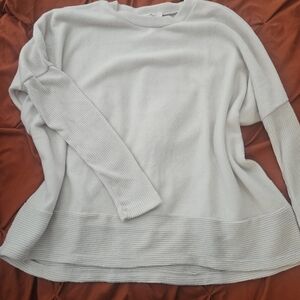 Zenana Outfitters Soft Cream Crew Neck Sweater